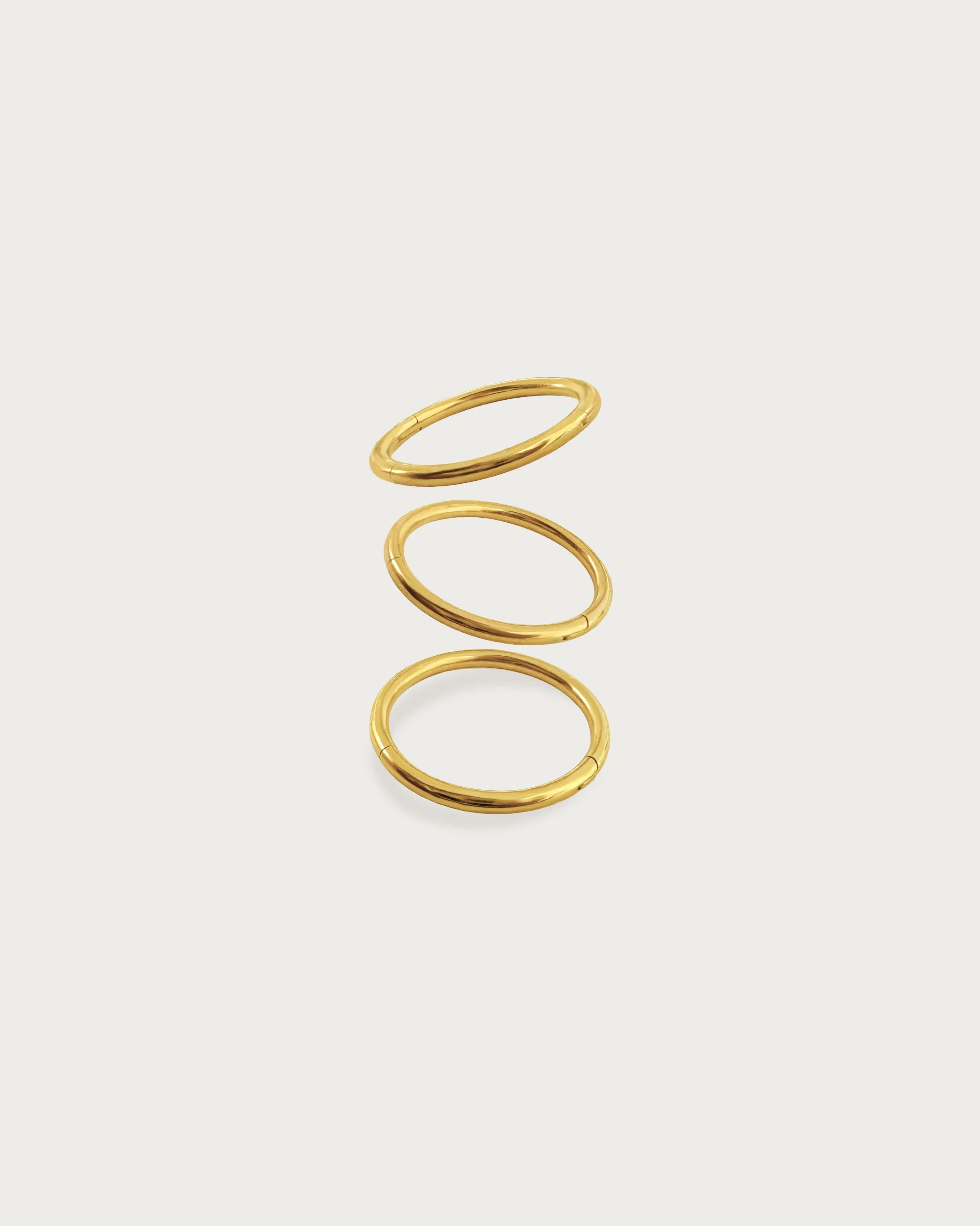 Single Mini Hoop Helix Earring in Gold
