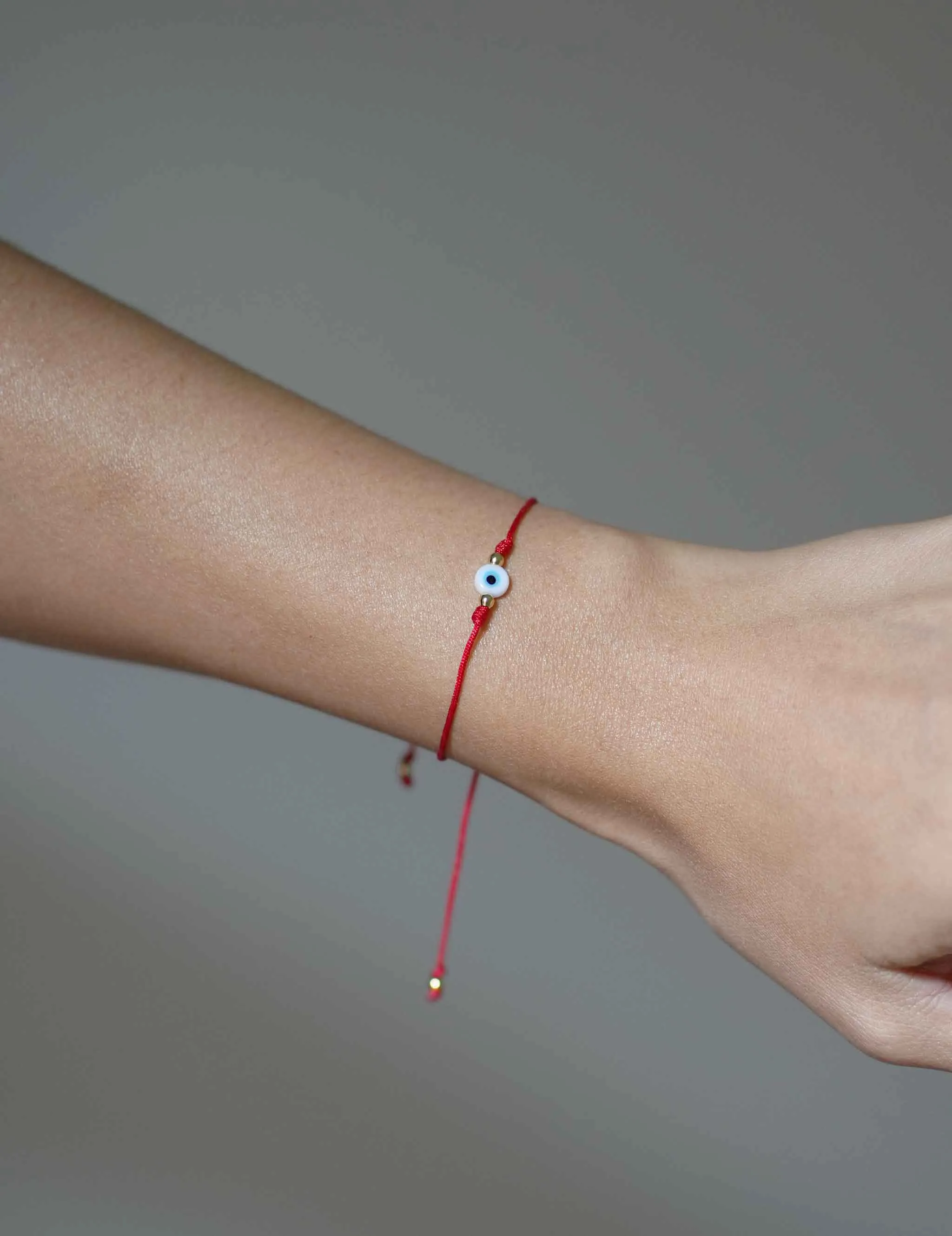 Single Thread Evil Eye in Red