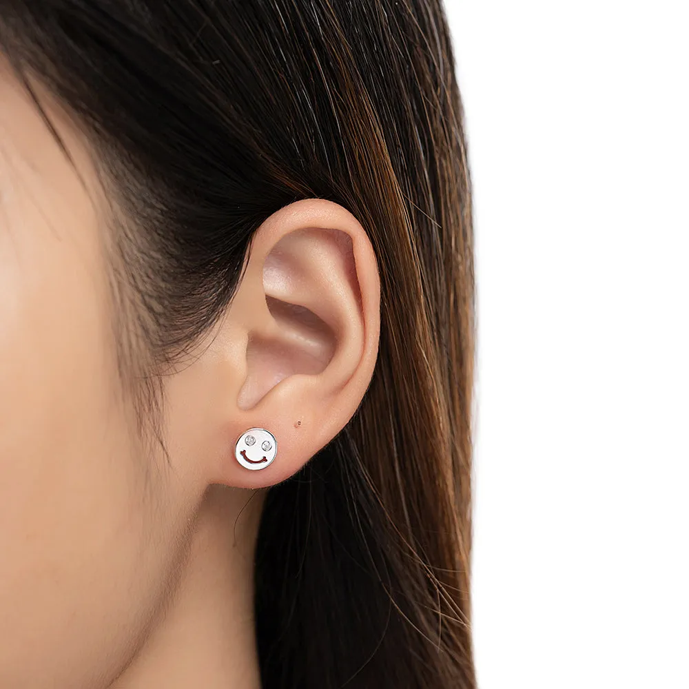 Smiley Face Stud Earrings