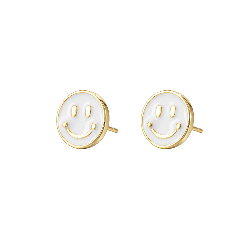 Smiley Face Stud Earrings