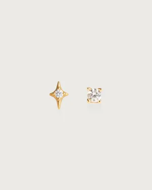 Sparkle Flat Back Helix Earring Set