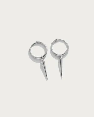 Spike Earrings in Silver