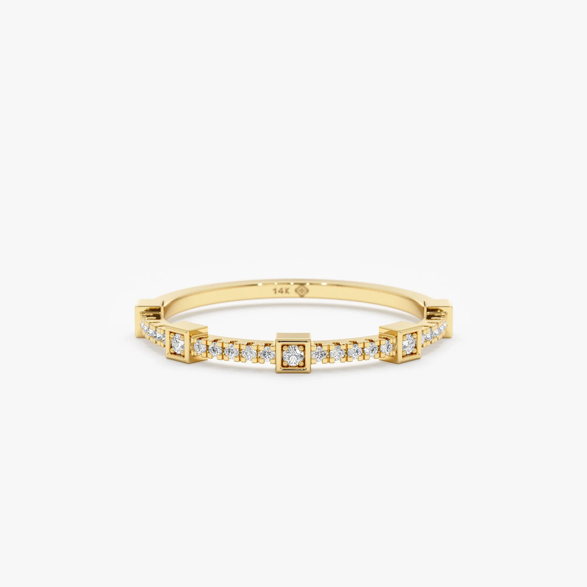 Square Design Diamond Ring, Jacinda