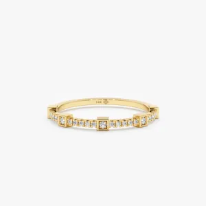 Square Design Diamond Ring, Jacinda