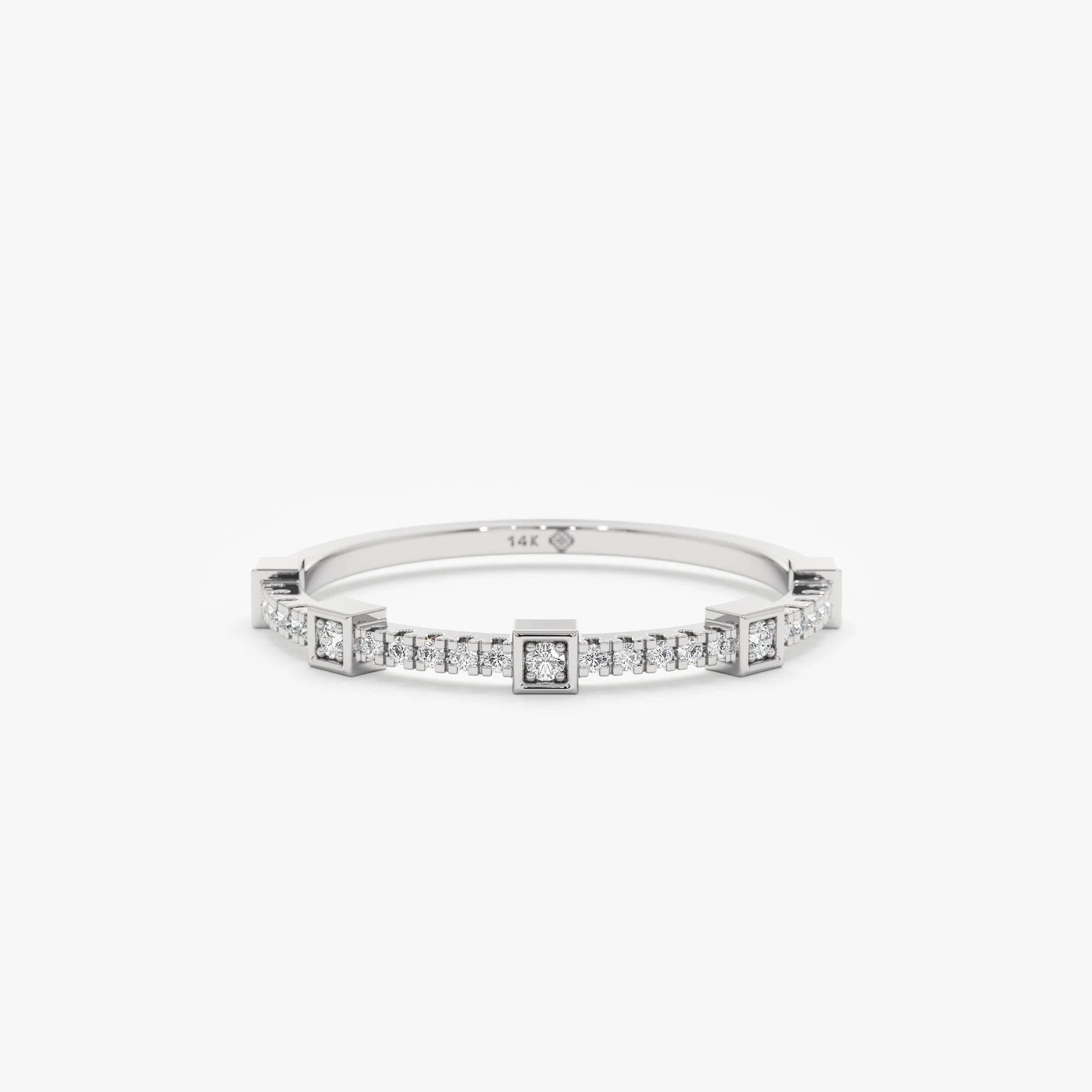 Square Design Diamond Ring, Jacinda