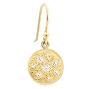 Stardust' Disc Hook Earrings