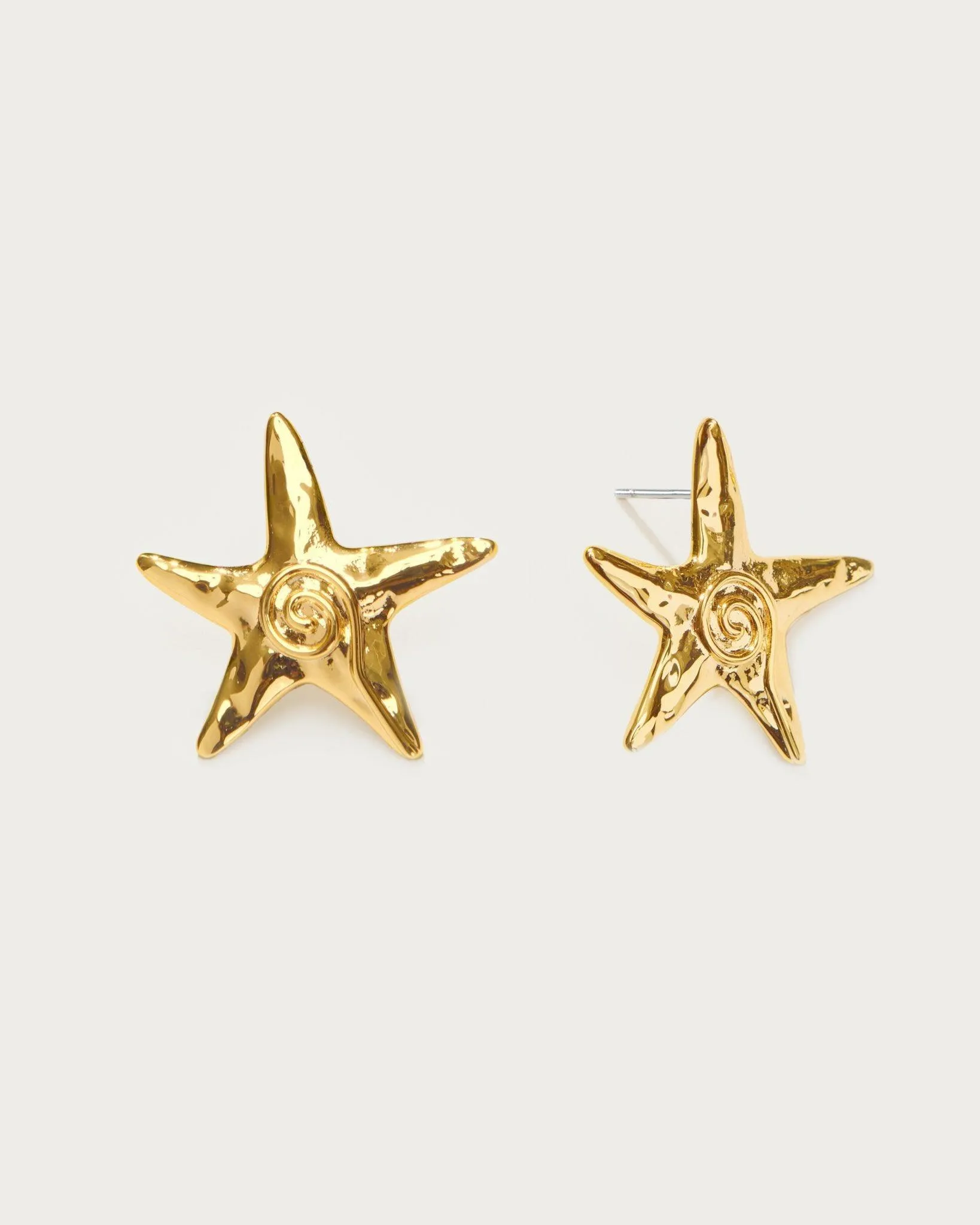 Starfish Stud Earrings in Silver