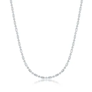 Sterling Silver 1.9mm 1 1 Bead Chain, 9"