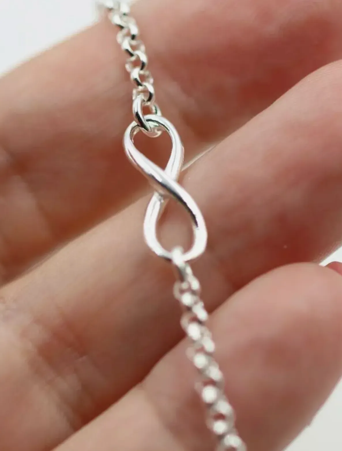 Sterling Silver 925 Infinity Belcher Anklet 23cm Chain   3cm Extender