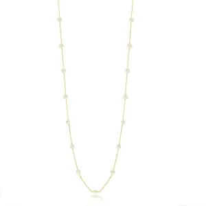 Sterling Silver GP Freshwater Pearls By The Yard Necklace