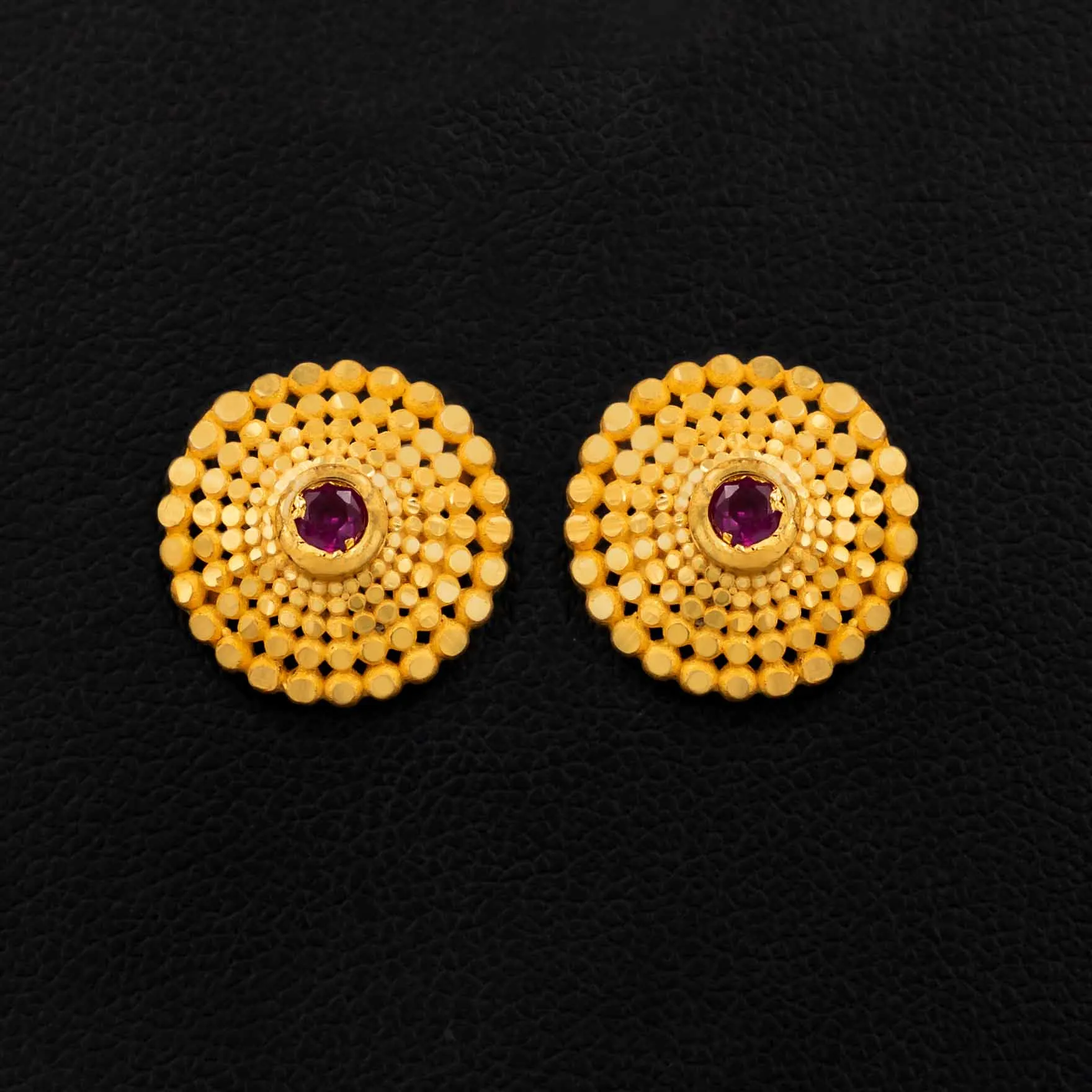 Stone earring PSST91R-09