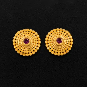 Stone earring PSST91R-09