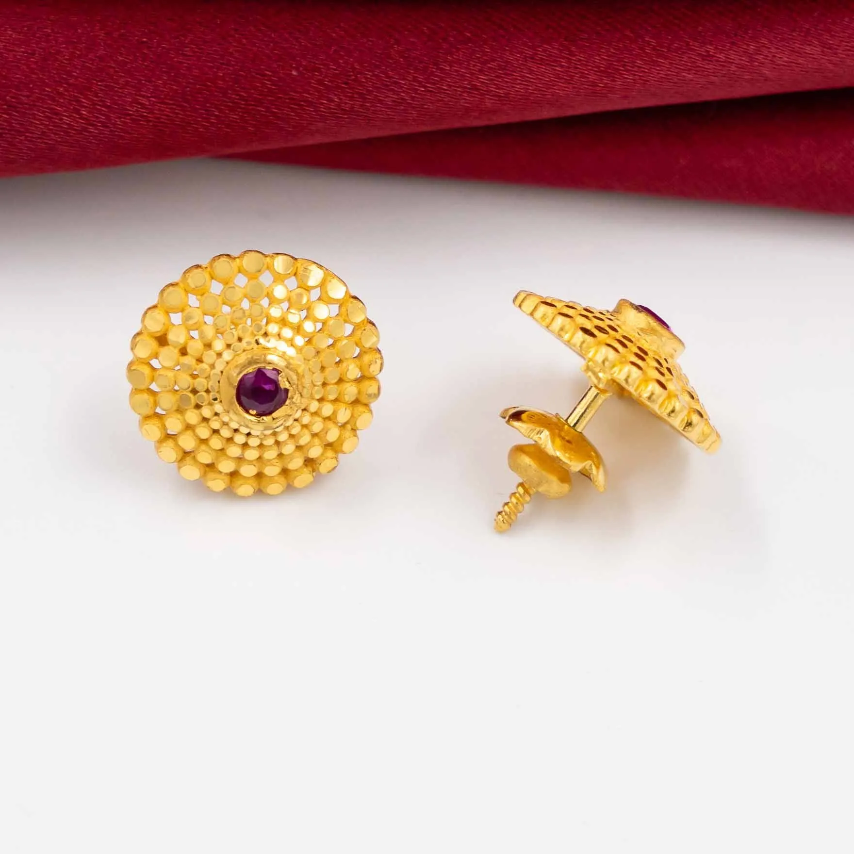 Stone earring PSST91R-09