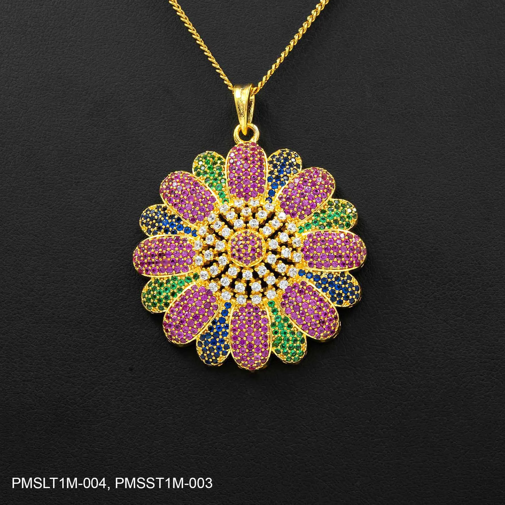 STONE PENDANT WITH STUD PMSLST1WPN PMSLT1M-004, PMSST1M-003