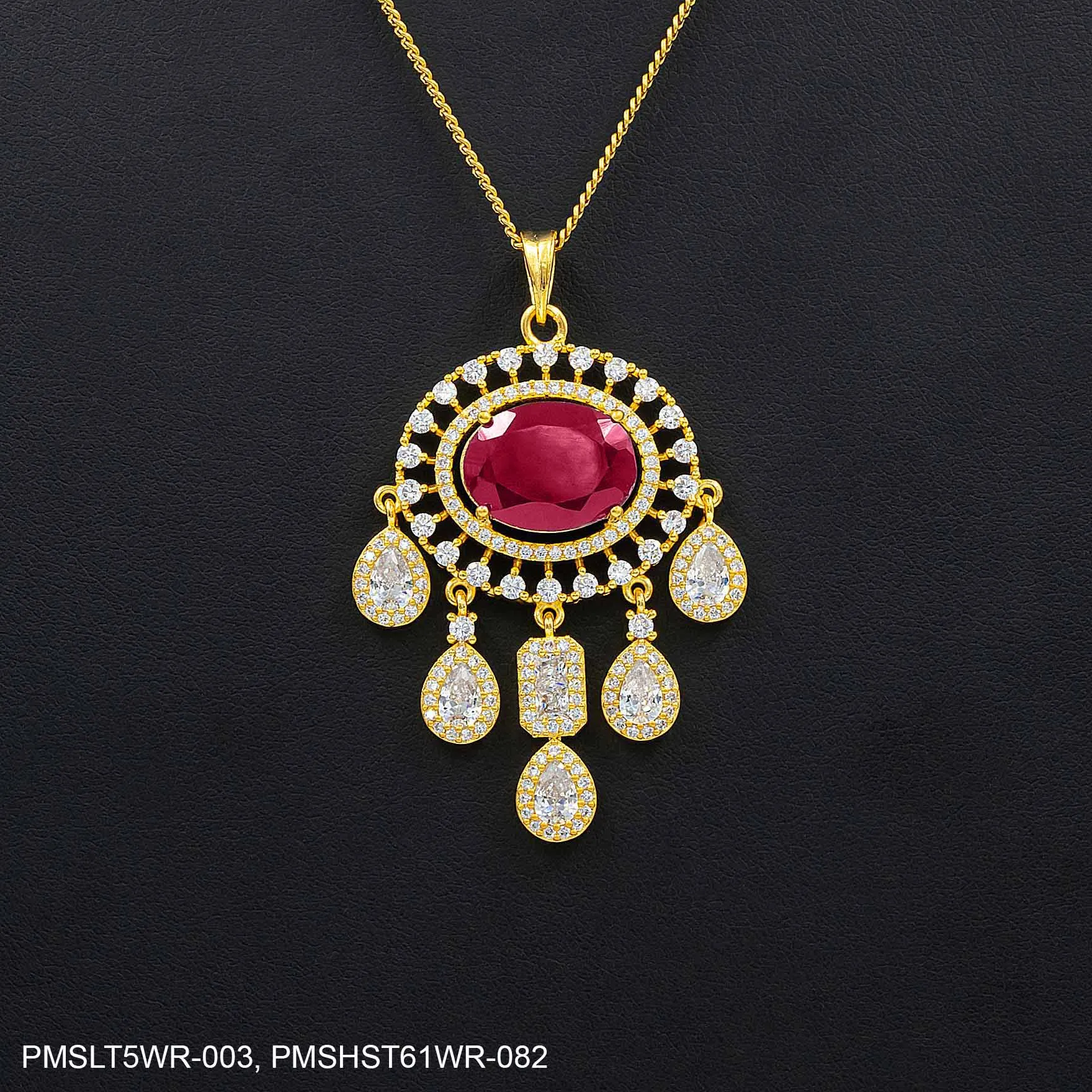 STONE PENDANT WITH STUD PMSLT5WR-003, PMSHST61WR-082