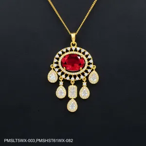 STONE PENDANT WITH STUD PMSLT5WX-003,PMSHST61WX-082