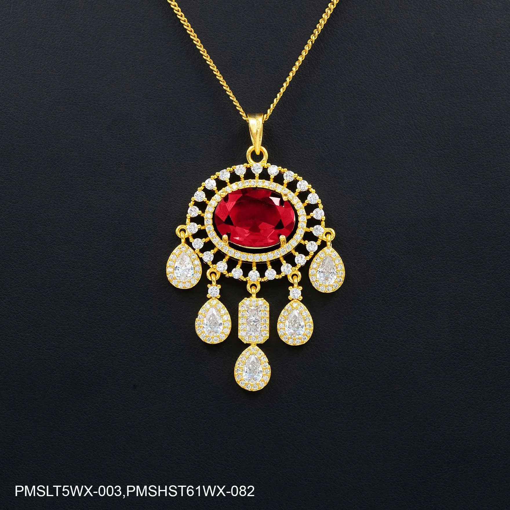 STONE PENDANT WITH STUD PMSLT5WX-003,PMSHST61WX-082