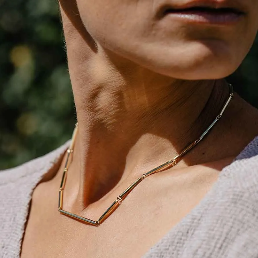Sunray 18K Gold Necklace