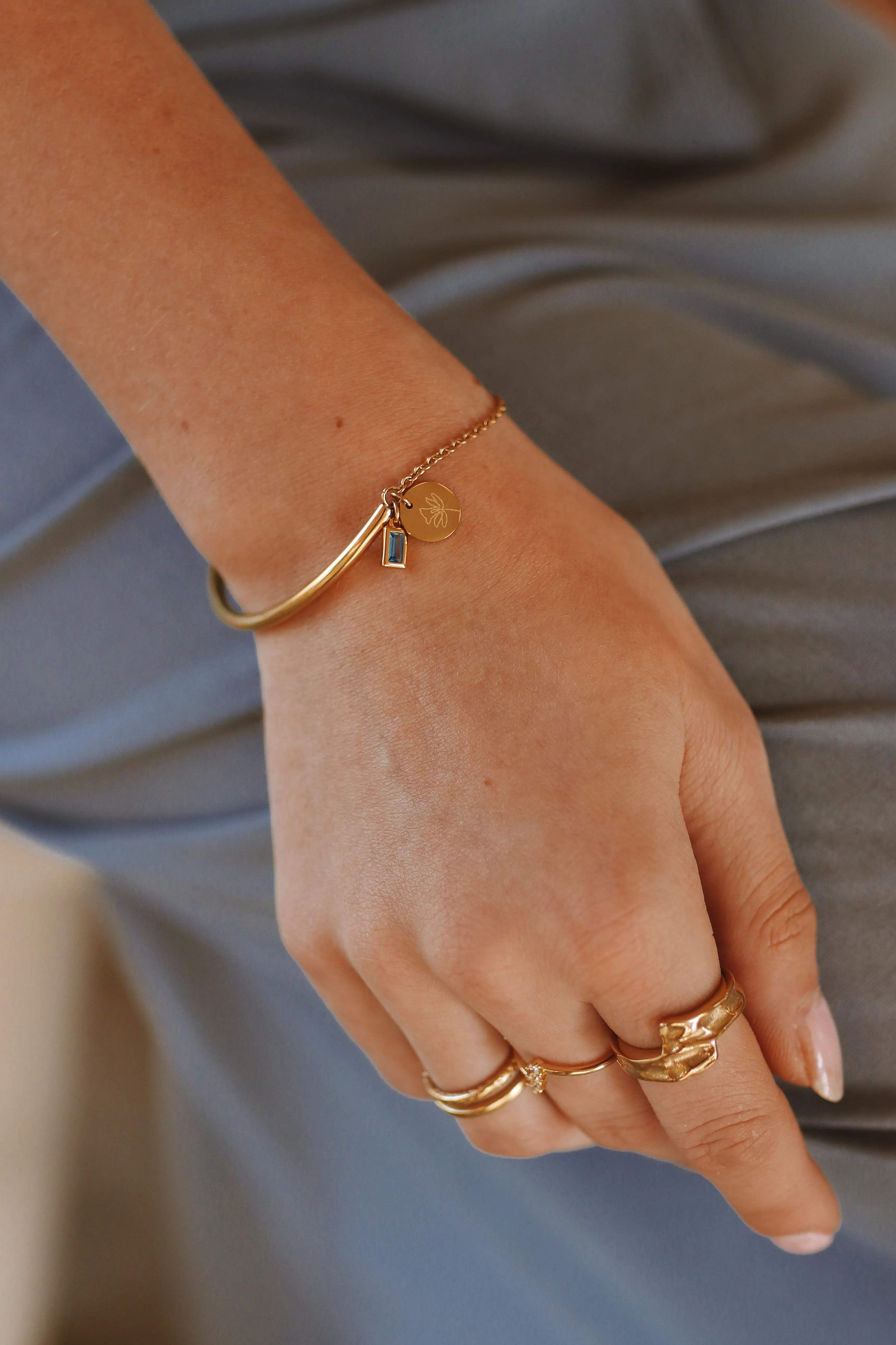 Tamara - Engraved Stainless Steel Bracelet