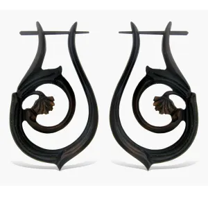 Teardrop Hoops - Horn