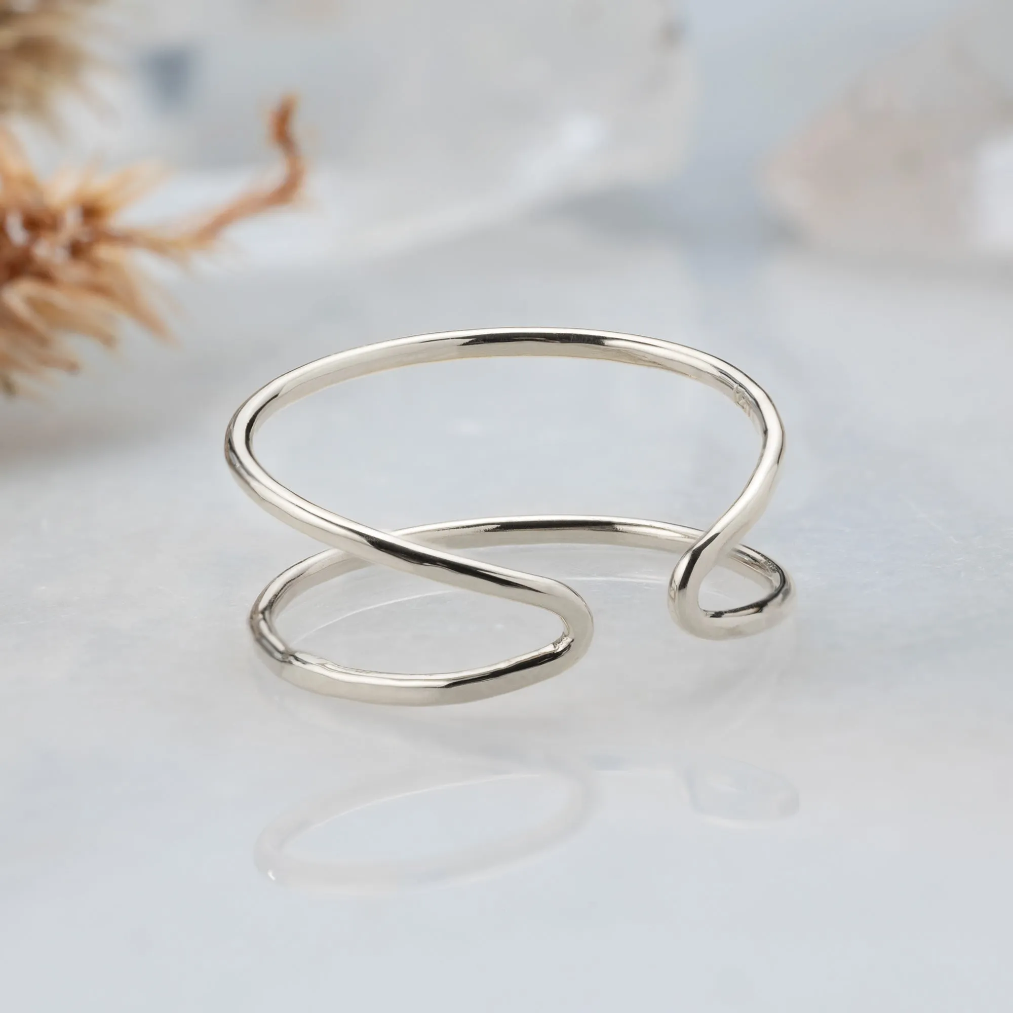 The Arrow Ring | Yellow, Rose, White or Sterling Silver