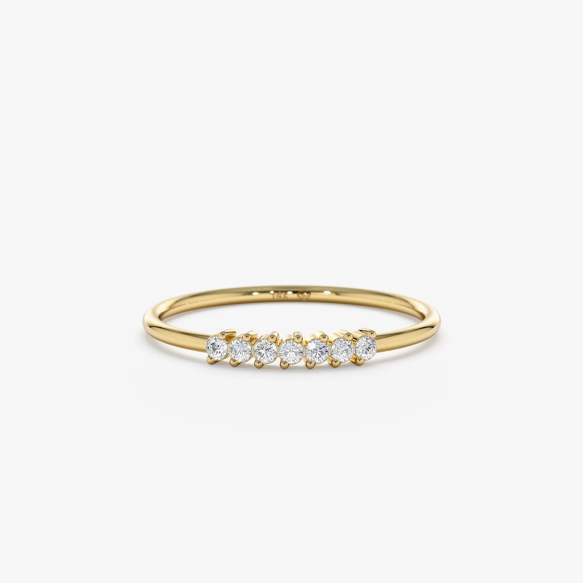 Thin 7 Diamond Ring, Freya