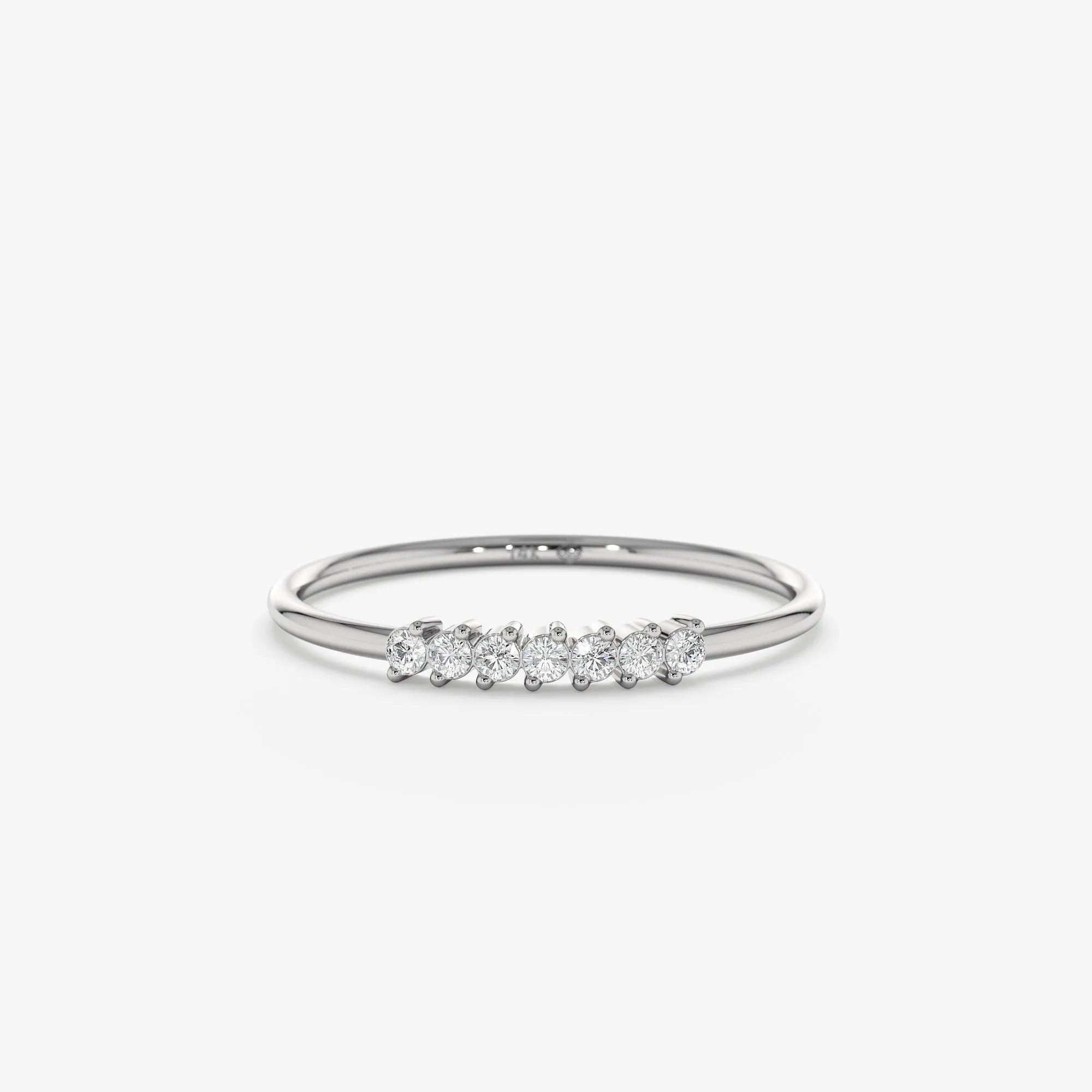 Thin 7 Diamond Ring, Freya