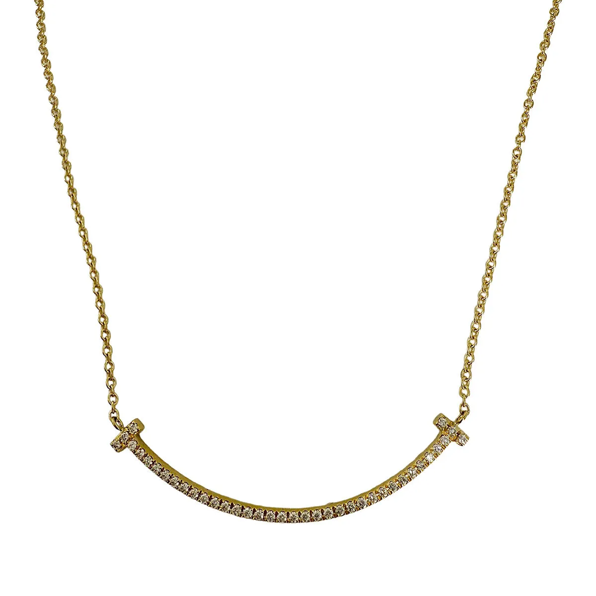 Tiffany & Co.Smile Diamond Pendant  Necklace