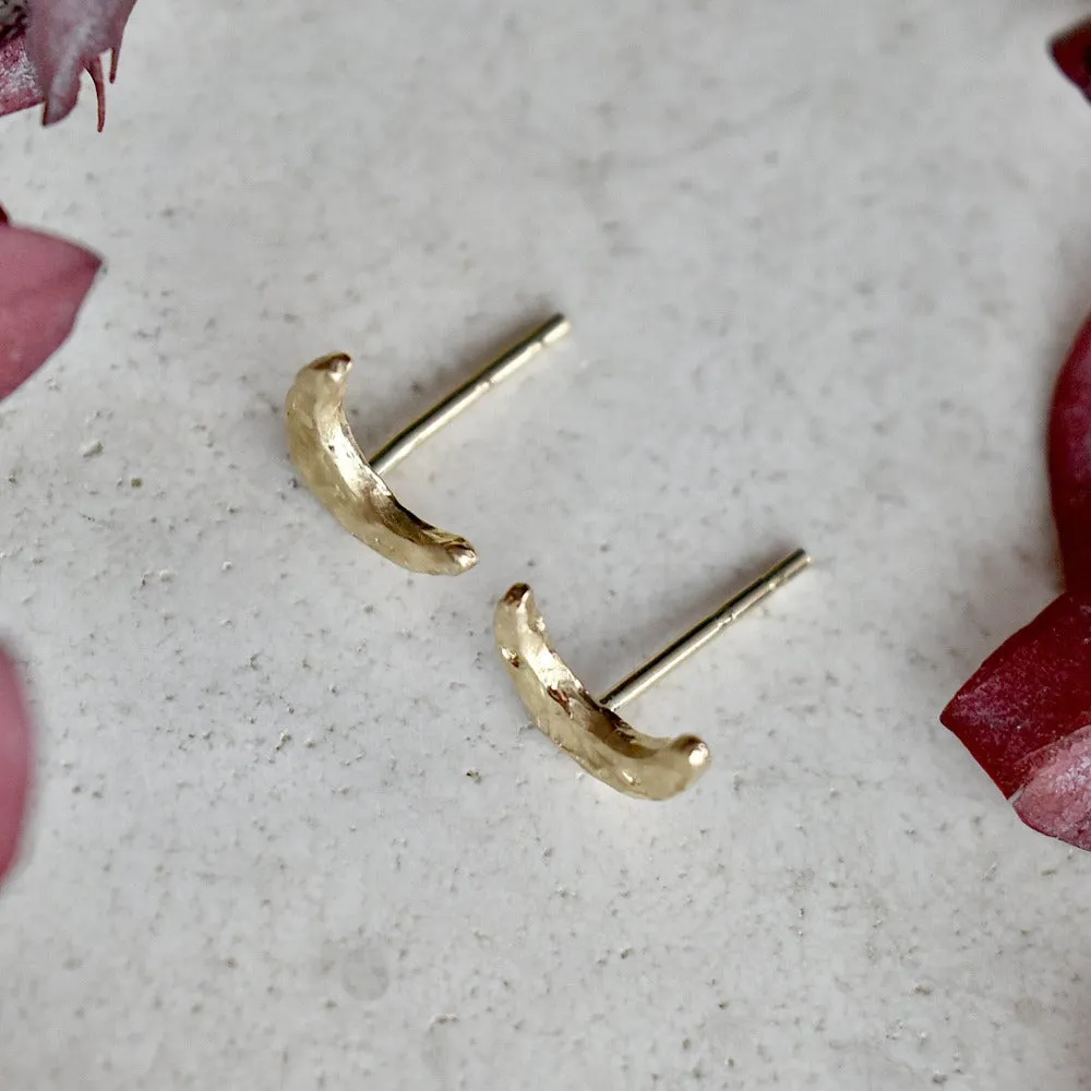 Tiny Moon Studs