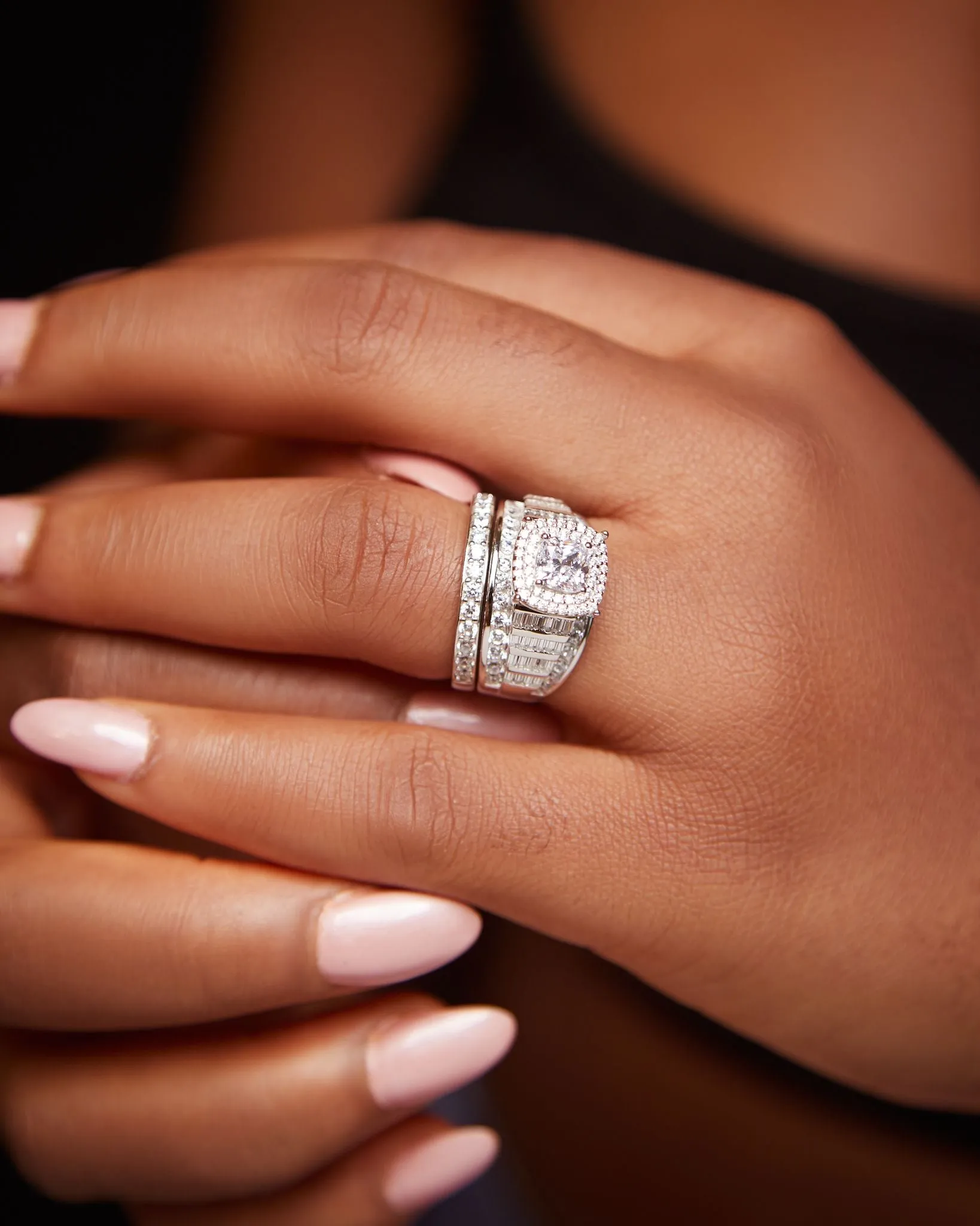 Tobo CZ Bride Set in 925 Sterling Silver
