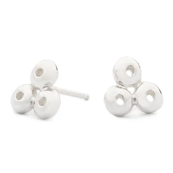 Tri Dot Stud Earrings