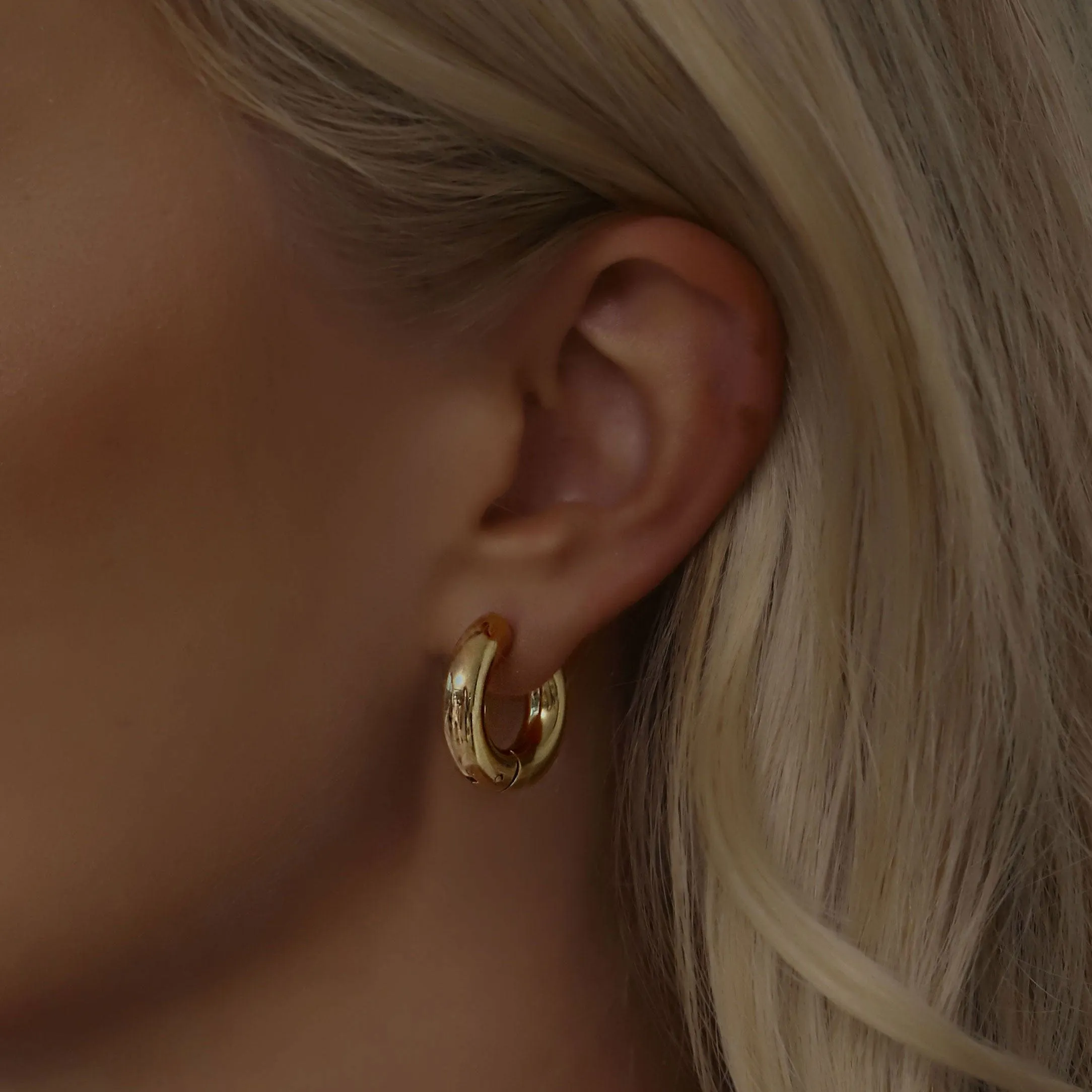 Tube Hoop Earrings