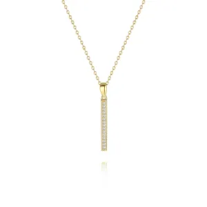 Vertical Pole Necklace The Comet Jewelry Set collection Designed by Tanin