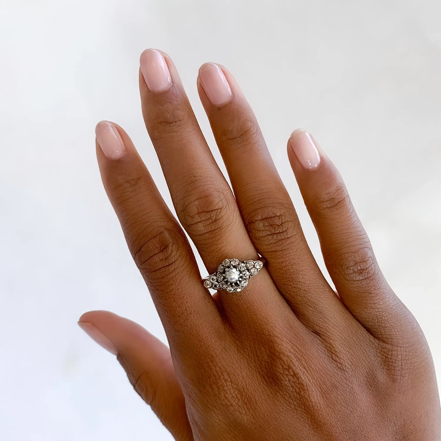 Victorian Pearl And Diamond Ring