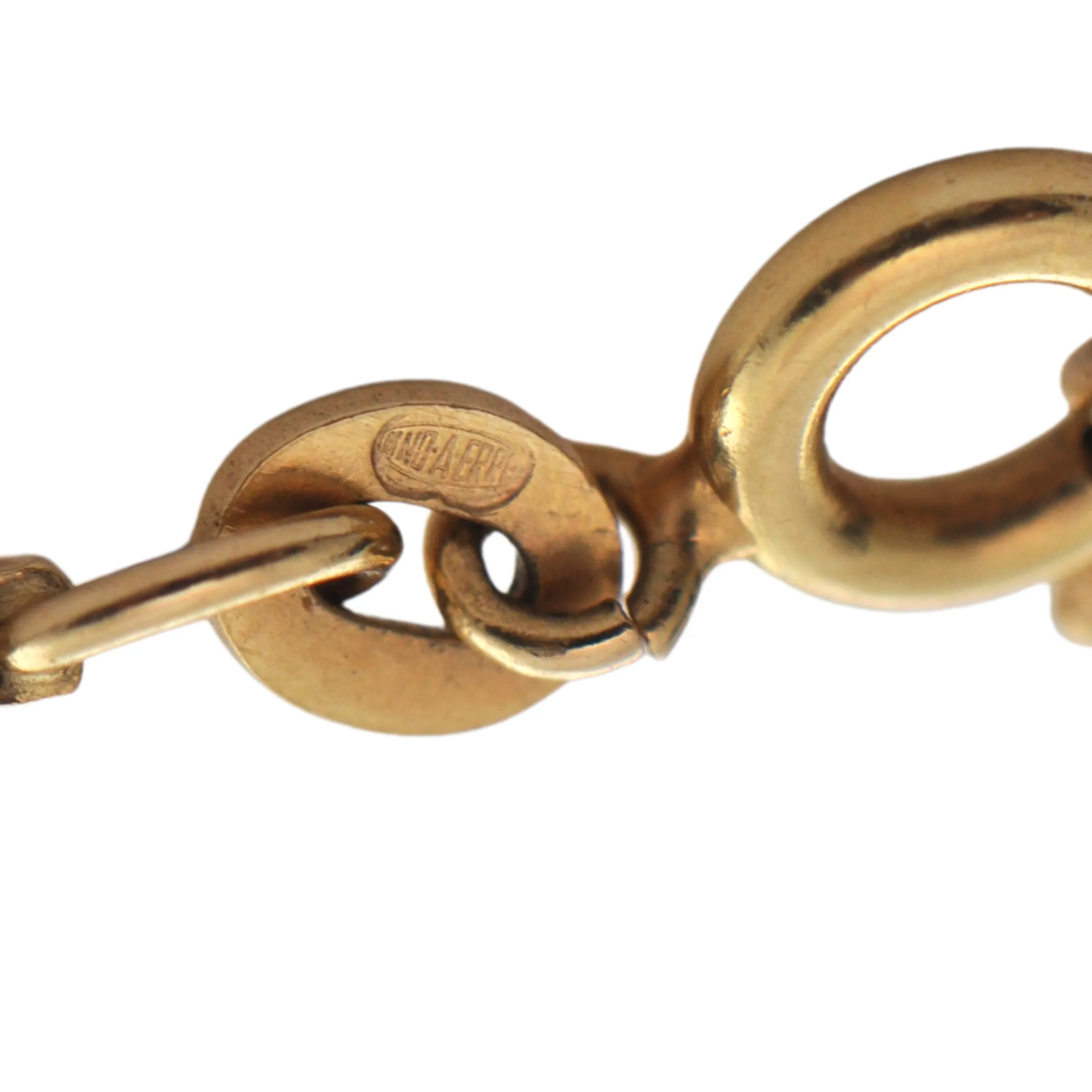 Vintage Italian 27 3/4" Yellow Gold Box Link Necklace