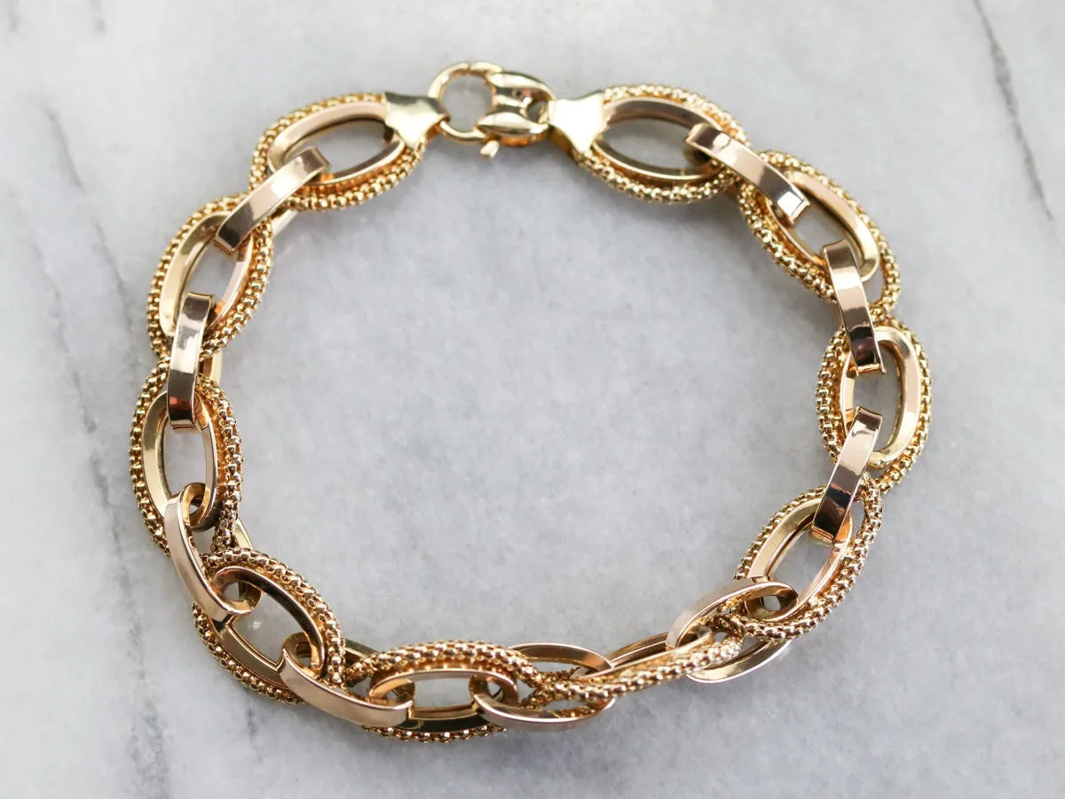 Vintage Oval Link Chain Bracelet
