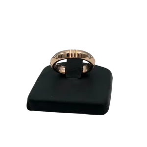 Vintage Tiffany & Co. Atlas X Closed 0.10ct 18k Rose Gold Diamond band