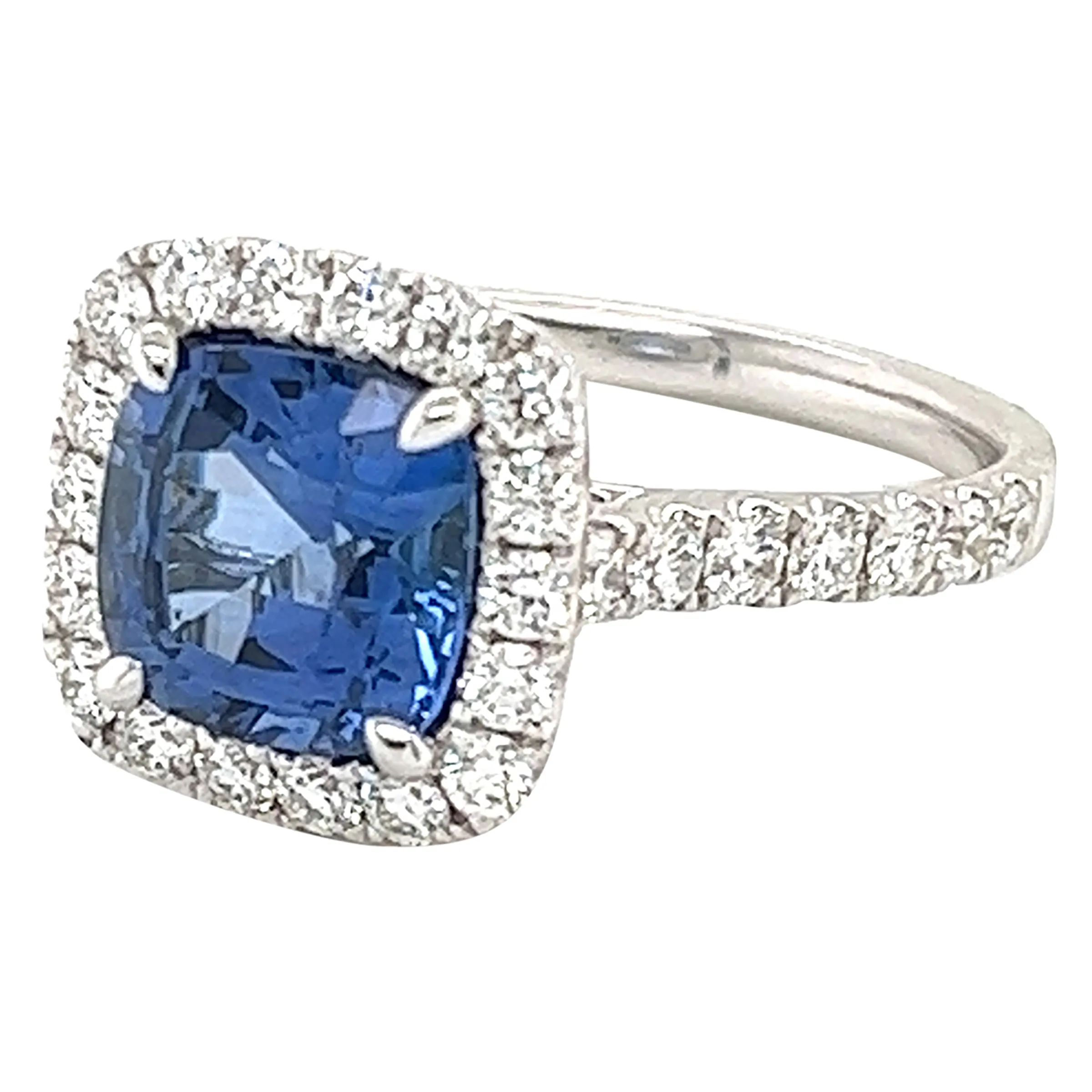 White Gold, 2.65ct Sapphire and Diamond Ring