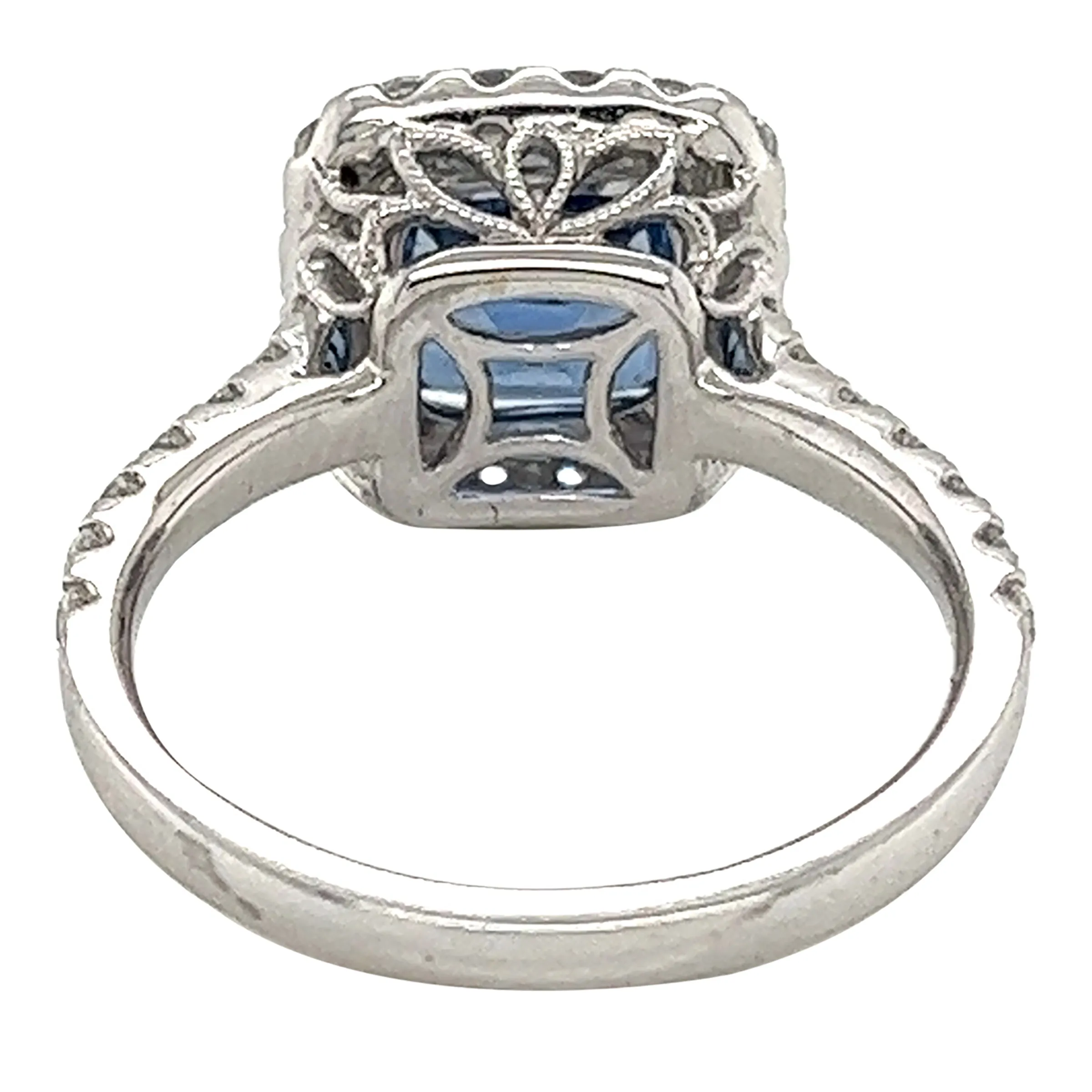 White Gold, 2.65ct Sapphire and Diamond Ring