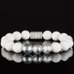 White Murano - Tridacna Bracelet I (12mm)