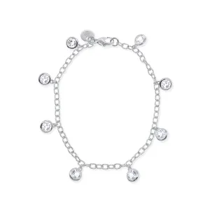 White Topaz Dewdrops Bracelet